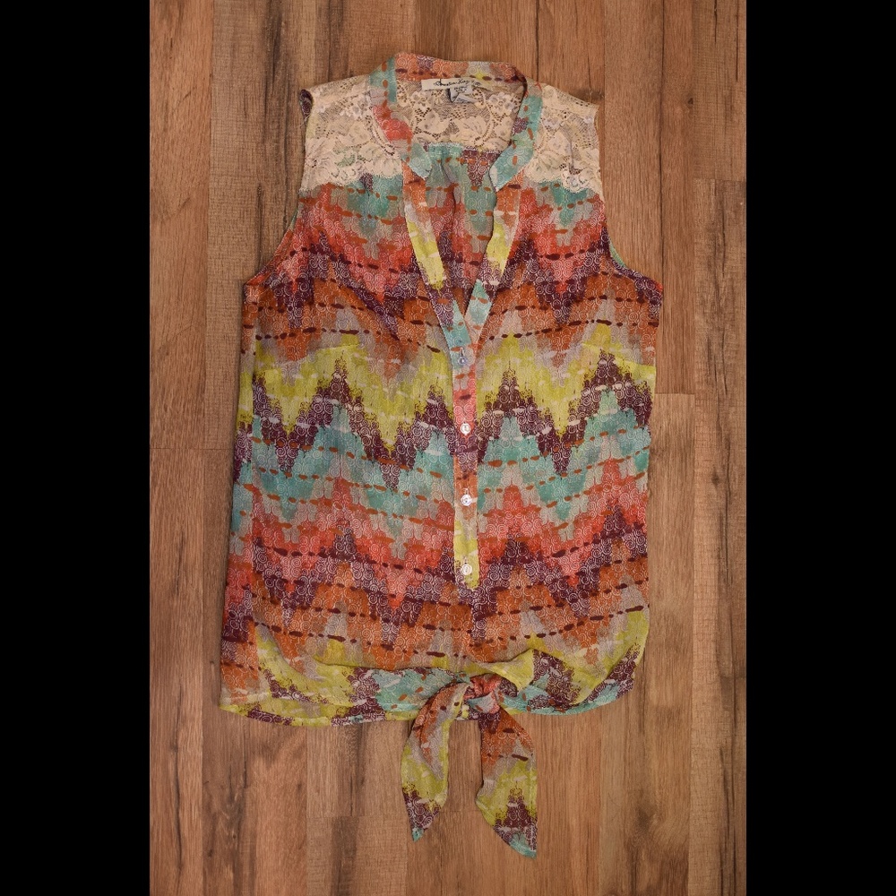 American Rag |  Multicolored Sleeveless Blouse
